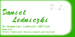 daniel ledniczki business card